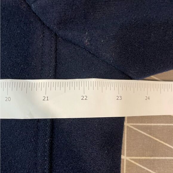 Nautica Jeans Wool Classic Double Breasted Peacoat Navy Blue Jacket  sz L/XL - Picture 13 of 16